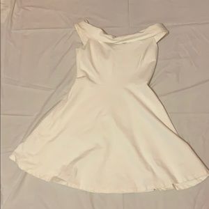 White off the shoulder dress